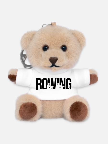 rowing Rudern - Teddy Schlüsselanhänger - Weiß