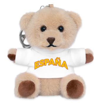 Spanien 5 - Teddy Schlüsselanhänger - Weiß - Vorne