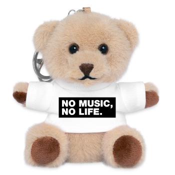 No Music No Life - Teddy Keyring - white - Front