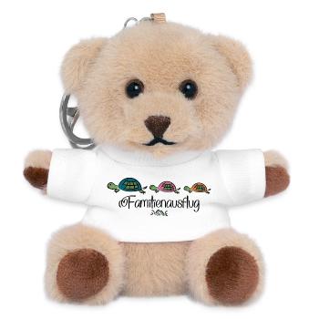 Familienausflug - Teddy Schlüsselanhänger - Weiß - Vorne