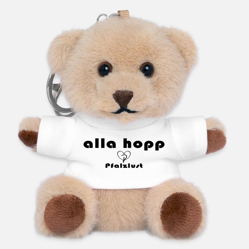 alla hopp - Teddy Schlüsselanhänger - Weiß