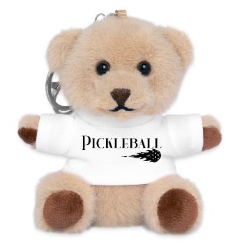 Pickleball - Teddy Schlüsselanhänger - Weiß - Vorne