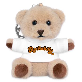 Rockabilly Retro Design in Vintage Art - Teddy Keyring - white - Front