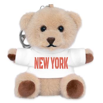 New York Lettering - Teddy Keyring - white - Front