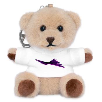 Adler - flying Art - Teddy Schlüsselanhänger - Weiß - Vorne