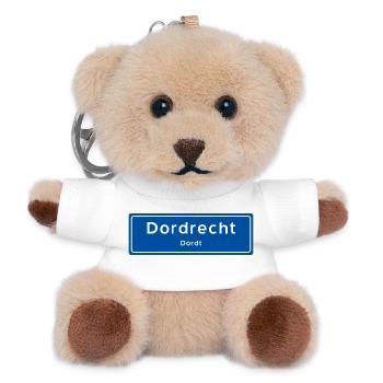 Dordrecht place name sign - Teddy Keyring - white - Front