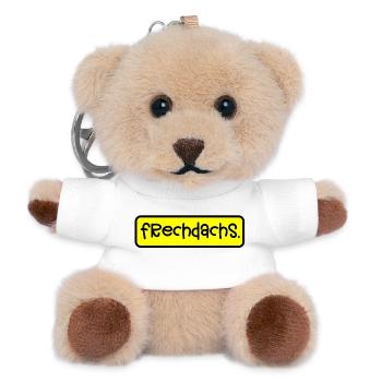 Frechdachs Kinder T-Shirt Lustig Geschenk Humor - Teddy Schlüsselanhänger - Weiß - Vorne