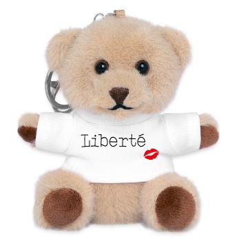 Liberté - Little French Speaking - Teddy Schlüsselanhänger - Weiß - Vorne