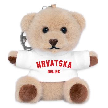 OSIJEK Hrvatska Croatia - Teddy Keyring - white - Front
