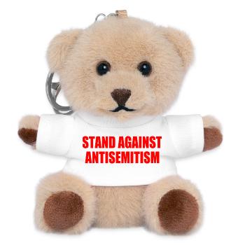 stand against antisemitism - Teddy Schlüsselanhänger - Weiß - Vorne