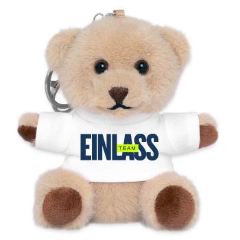 EINLASS Team - Personal - ORGA - Mitarbeiter Crew - Teddy Schlüsselanhänger - Weiß - Vorne