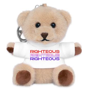 Vivid Righteousness Mesmerising Design - Teddy Keyring - white - Front