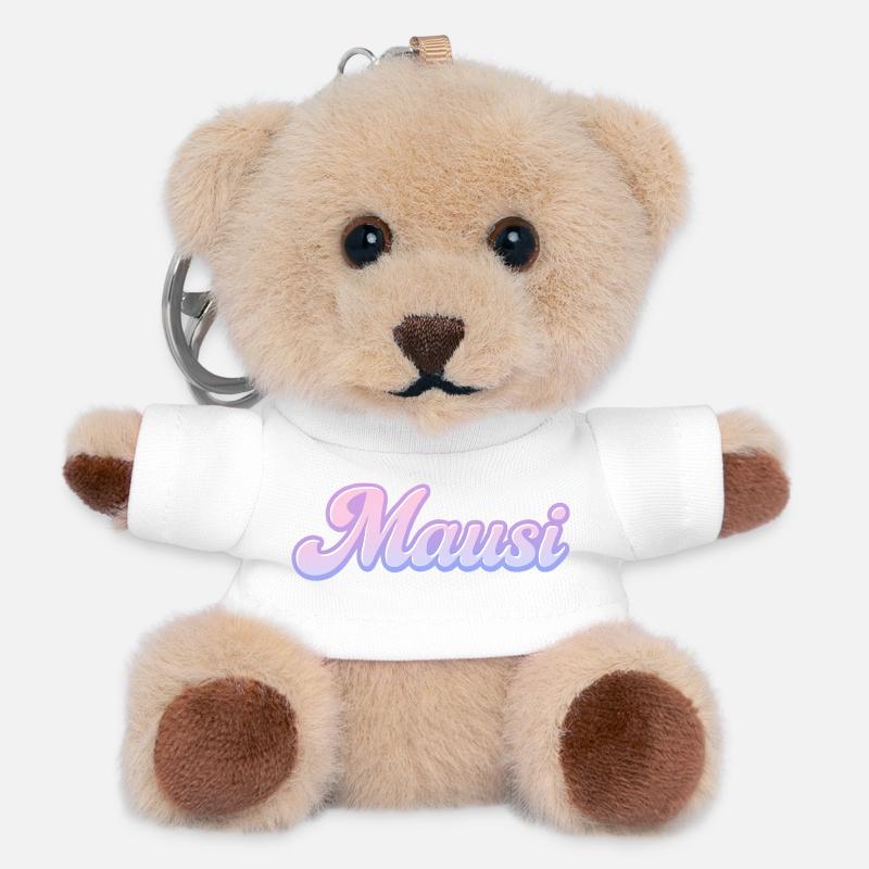 Mausi / y2k Design - Porte-clés ourson - blanc