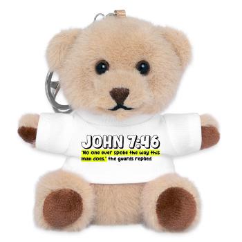 John 7:46 | Bible Quote - Teddy Keyring - white - Front