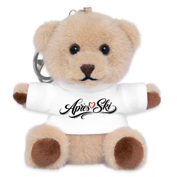 Après-ski heart love - Teddy Keyring - white - Front