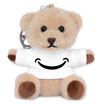 Smile - Teddy Keyring - white - Front