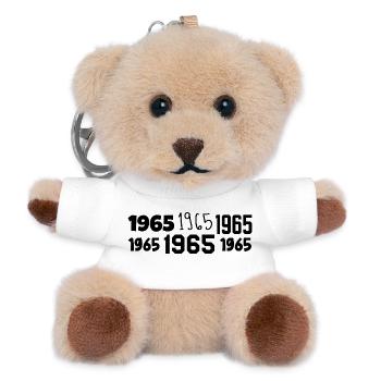 1965 – Großartig seit 1965 - Teddy Schlüsselanhänger - Weiß - Vorne