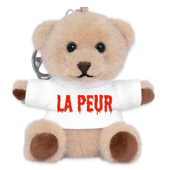 La Peur en sang - Porte-clés ourson - blanc - Devant