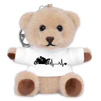 motorcycle - Teddy Keyring - white - Front