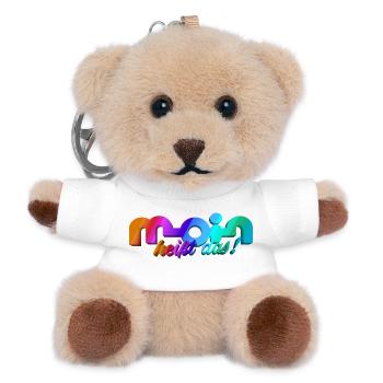Moin heisst das! - Teddy Schlüsselanhänger - Weiß - Vorne