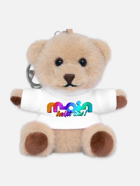Moin heisst das! - Teddy Schlüsselanhänger - Weiß