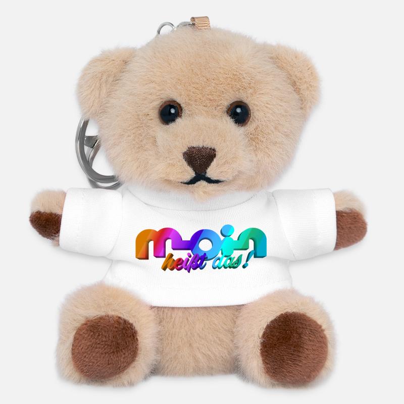 Moin heisst das! - Teddy Schlüsselanhänger - Weiß