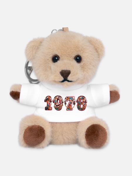 Vintage 1976 - Teddy Schlüsselanhänger - Weiß