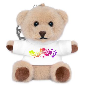 Dissoziation in Regenbogensternen (Farbverlauf) - Teddy Schlüsselanhänger - Weiß - Vorne