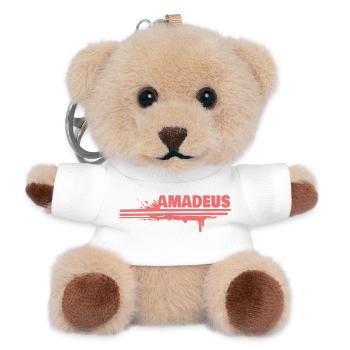Amadeus Spritz-Schrift - Teddy Schlüsselanhänger - Weiß - Vorne