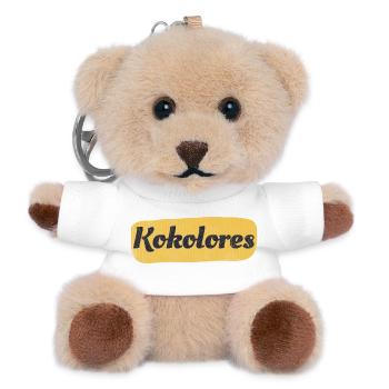 Heute mal wieder totaler Kokolores - Teddy Schlüsselanhänger - Weiß - Vorne