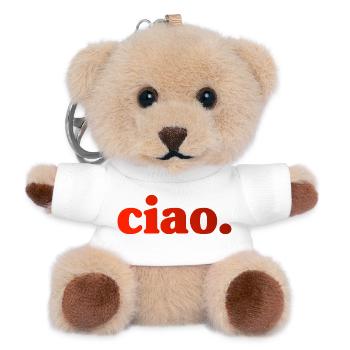 Ciao Italien - Teddy Schlüsselanhänger - Weiß - Vorne