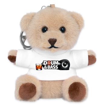 Drum & Bass Rum Speaker Design Havana Club DnB - Teddy Schlüsselanhänger - Weiß - Vorne