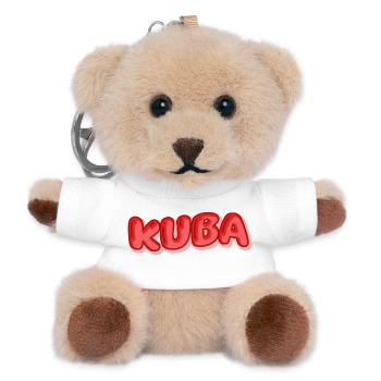 Comic Kuba - Teddy Schlüsselanhänger - Weiß - Vorne