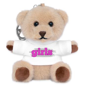 Girls Neon Pop - Teddy Schlüsselanhänger - Weiß - Vorne