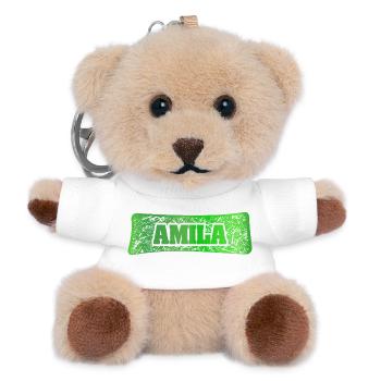 Frau Amila - Teddy Schlüsselanhänger - Weiß - Vorne