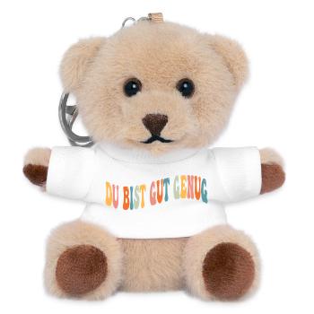 You're Good Enough Meme Quote Retro Groovy - Teddy Keyring - white - Front
