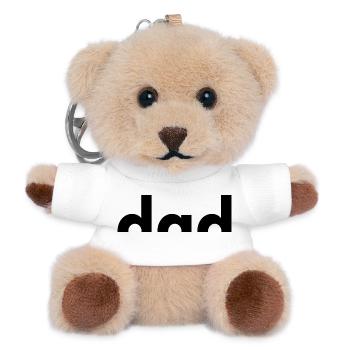 Dad Est. 2026 | Vater | Vatertag - Teddy Schlüsselanhänger - Weiß - Vorne