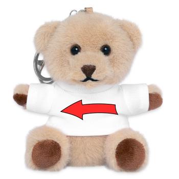 Arrow bow - Teddy Keyring - white - Front
