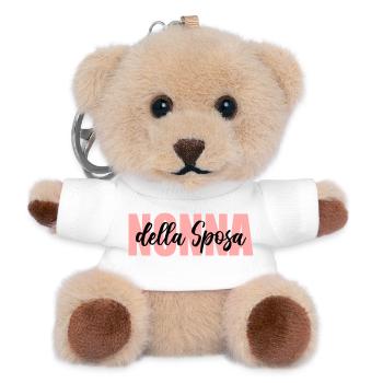 Großmutter der italienischen Braut - Teddy Schlüsselanhänger - Weiß - Vorne