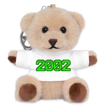 Nerd 2002 - Teddy Schlüsselanhänger - Weiß - Vorne