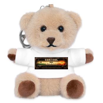 Cortisol Messgerät Vintage - Teddy Schlüsselanhänger - Weiß - Vorne