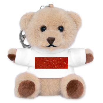 Tomatensauce - Teddy Schlüsselanhänger - Weiß - Vorne