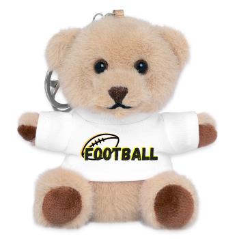 Football Black - Neon - Teddy Schlüsselanhänger - Weiß - Vorne