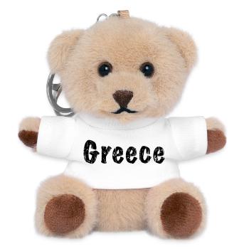 Greece - Teddy Schlüsselanhänger - Weiß - Vorne