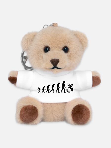 Wheelchair evolution * - Teddy Keyring - white