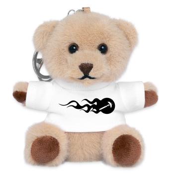 BBQ - Grillen - Teddy Schlüsselanhänger - Weiß - Vorne