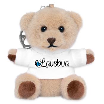 Lausbua - Teddy Schlüsselanhänger - Weiß - Vorne