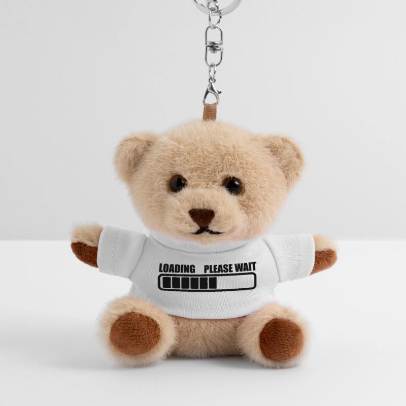 Loading wait a while Teddy Keyring