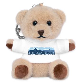 bergverliebt - Teddy Schlüsselanhänger - Weiß - Vorne