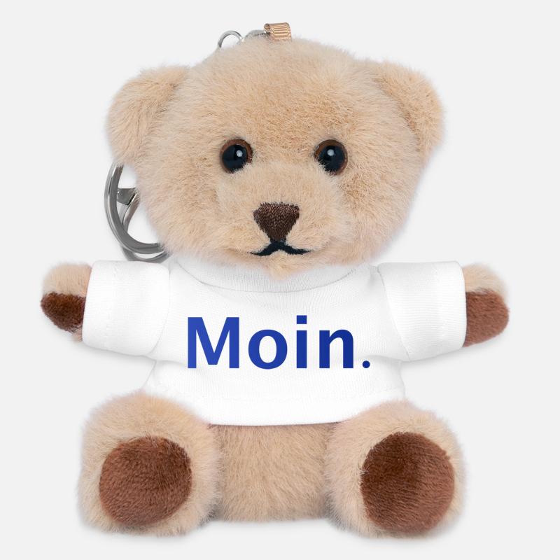 Moin. - Teddy Schlüsselanhänger - Weiß